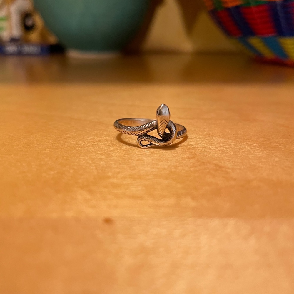 Sterling Silver Snake Ring Size 6.5